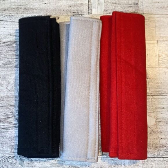 Custom, Medical Alert, Red & Black, Seat Beat Strap Cover, 2Pack, NEW - Picture 5 of 12